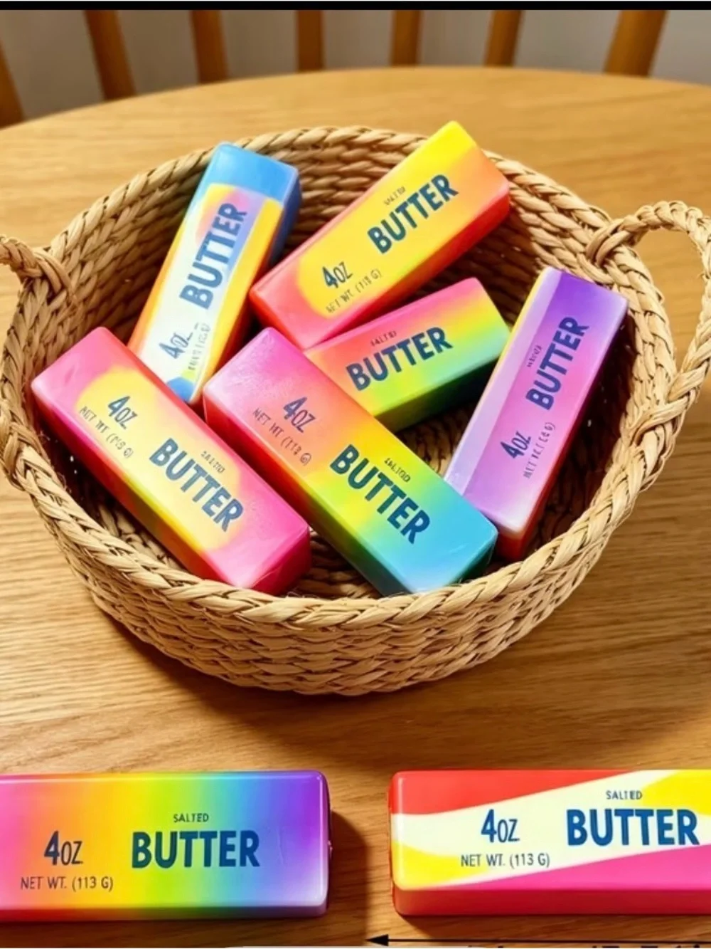 Rainbow Gradient 'Butter' 4oz Toy/Stress Squishy mystery